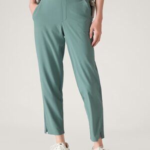 Athleta Brooklyn Green Mid-Rise Ankle Legging EUC 6 Tall